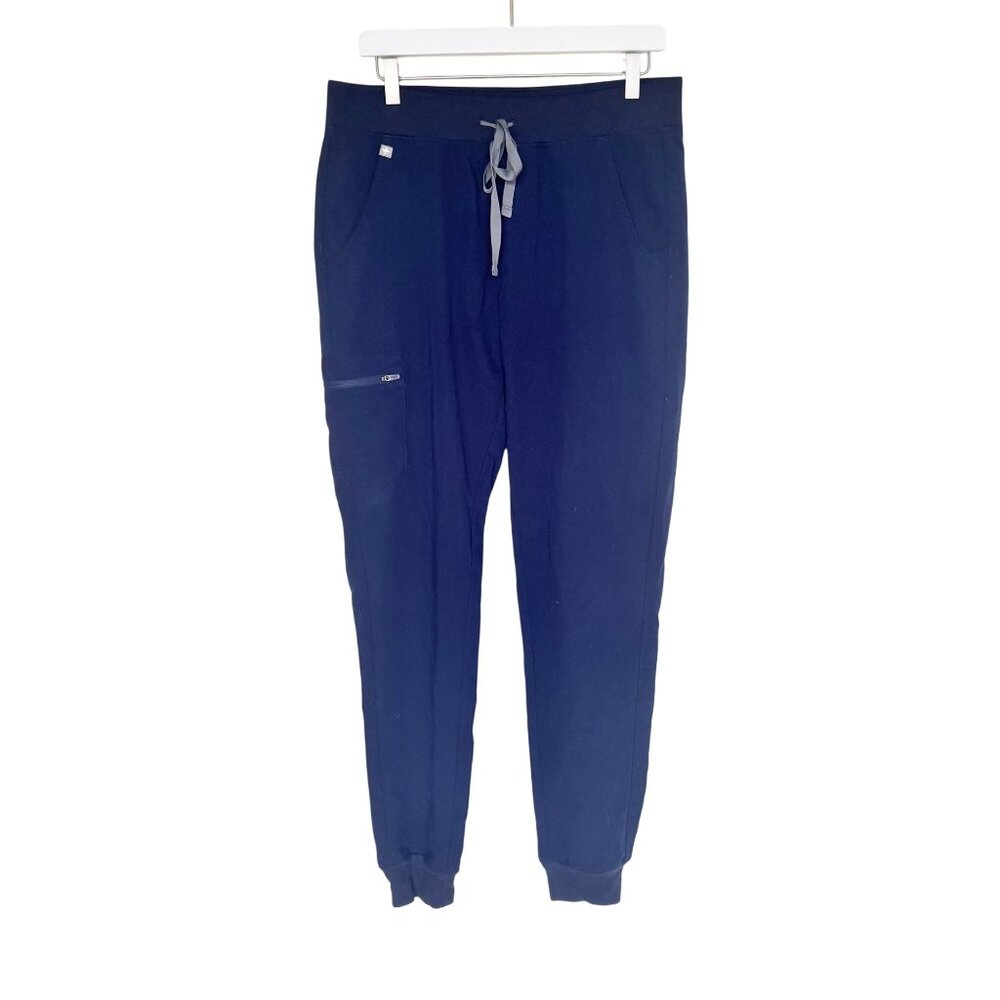 Figs Zamora Navy Blue Jogger Scrub Pants W18SW2005T Womens M Tall